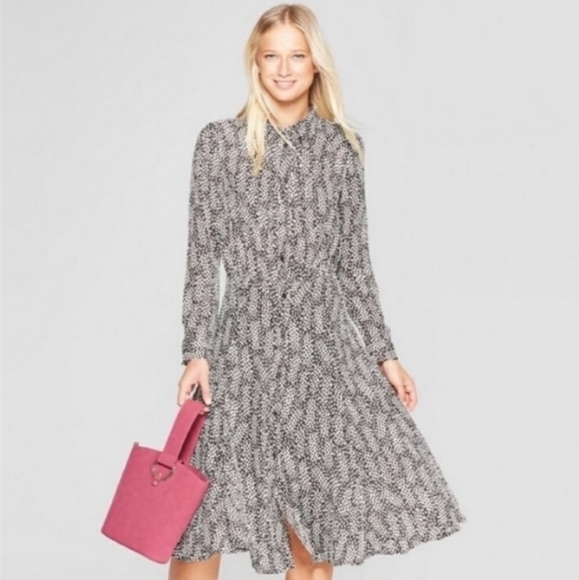 Who What Wear Dresses & Skirts - FREE WITH A $35 ⬆️ PURCHASE!! Who What Wear Domino Dot Long Sleeve Dress